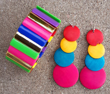Load image into Gallery viewer, Colorful Layered Bracelet and Earring Set Kargo Fresh