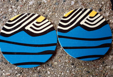 Load image into Gallery viewer, Culture Abstract Print Wooden Earrings Kargo Fresh