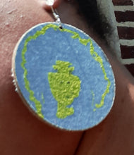 Load image into Gallery viewer, Denim Afrocentric Earrings Kargo Fresh