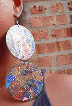 Load image into Gallery viewer, Extra Large Abstract handpainted Wooden Earrings Kargo Fresh