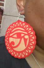 Load image into Gallery viewer, Extra Large Eye of Horus Earrings Kargo Fresh