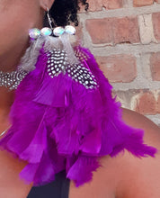 Load image into Gallery viewer, Extra Large Feather Earrings Kargo Fresh