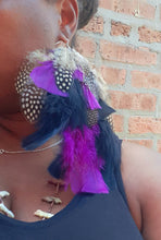 Load image into Gallery viewer, Extra Large Feather Earrings Kargo Fresh