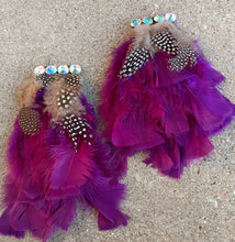 Load image into Gallery viewer, Extra Large Feather Earrings Kargo Fresh