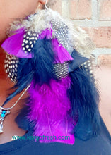 Load image into Gallery viewer, Extra Large Feather Earrings Kargo Fresh