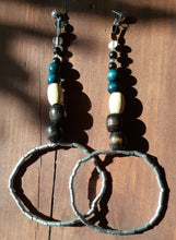 Load image into Gallery viewer, Extra Large Ghana Charm Hoop Earrings (9 inch) Kargo Fresh