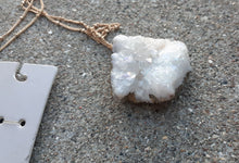 Load image into Gallery viewer, Extra Large Handmade Authentic Quartz Geode Necklace Kargo Fresh