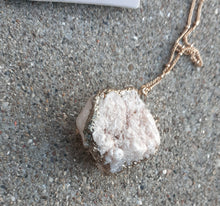 Load image into Gallery viewer, Extra Large Handmade Authentic Quartz Geode Necklace Kargo Fresh