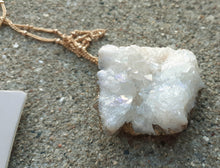 Load image into Gallery viewer, Extra Large Handmade Authentic Quartz Geode Necklace Kargo Fresh
