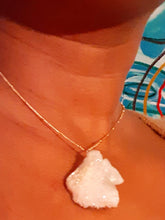 Load image into Gallery viewer, Extra Large Handmade Authentic Quartz Geode Necklace Kargo Fresh