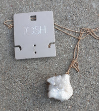 Load image into Gallery viewer, Extra Large Handmade Authentic Quartz Geode Necklace Kargo Fresh