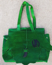 Load image into Gallery viewer, Extra Large Handmade Vintage Leather Gye Nyame Overnight Bag Kargo Fresh