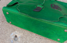 Load image into Gallery viewer, Extra Large Handmade Vintage Leather Gye Nyame Overnight Bag Kargo Fresh