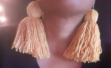 Load image into Gallery viewer, Extra Large Handmade Yarn Tassel Earrings Kargo Fresh