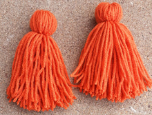Load image into Gallery viewer, Extra Large Handmade Yarn Tassel Earrings Kargo Fresh
