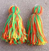 Load image into Gallery viewer, Extra Large Handmade Yarn Tassel Earrings Kargo Fresh