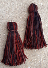 Load image into Gallery viewer, Extra Large Handmade Yarn Tassel Earrings Kargo Fresh