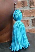 Load image into Gallery viewer, Extra Large Handmade Yarn Tassel Earrings Kargo Fresh