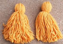 Load image into Gallery viewer, Extra Large Handmade Yarn Tassel Earrings Kargo Fresh