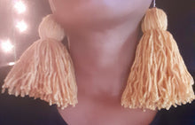 Load image into Gallery viewer, Extra Large Handmade Yarn Tassel Earrings Kargo Fresh