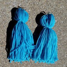 Load image into Gallery viewer, Extra Large Handmade Yarn Tassel Earrings Kargo Fresh