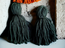 Load image into Gallery viewer, Extra Large Handmade Yarn Tassel Earrings Kargo Fresh
