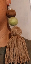 Load image into Gallery viewer, Extra Large Handmade Yarn Tassel Earrings Kargo Fresh