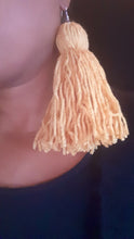 Load image into Gallery viewer, Extra Large Handmade Yarn Tassel Earrings Kargo Fresh