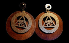 Load image into Gallery viewer, Extra Large Handpainted Eye of Horus Earrings Kargo Fresh