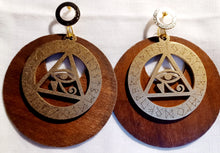 Load image into Gallery viewer, Extra Large Handpainted Eye of Horus Earrings Kargo Fresh