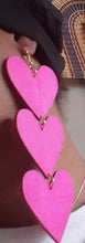 Load image into Gallery viewer, Extra Large Heart Earrings 6 inch Kargo Fresh