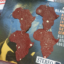 Load image into Gallery viewer, Extra large 8 inch handmade Genuine Leather Africa Earrings Kargo Fresh