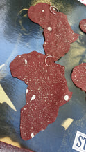 Load image into Gallery viewer, Extra large 8 inch handmade Genuine Leather Africa Earrings Kargo Fresh