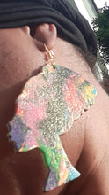 Load image into Gallery viewer, Extra large Handpainted Queen Earrings Kargo Fresh
