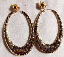 Load image into Gallery viewer, Extra large clip on fulani hoop earrings Kargo Fresh