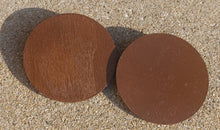 Load image into Gallery viewer, Extra large wooden minimalist disc clip on earrings Kargo Fresh