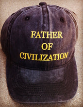 Load image into Gallery viewer, Father Of Civilization Distressed Cotton Baseball Cap Kargo Fresh