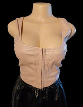 Load image into Gallery viewer, Faux leather corset and skater skirt set M 10 Kargo Fresh