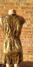 Load image into Gallery viewer, Faux leather handpainted skater dress with custom choker and earrings Kargo Fresh