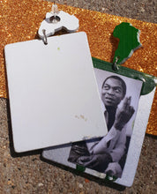 Load image into Gallery viewer, Fela Kuti Tribute Large Wooden Dangle Pop Art Earrings Kargo Fresh