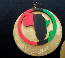 Load image into Gallery viewer, Giant Rbg Wooden Earrings Kargo Fresh