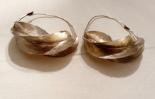 Load image into Gallery viewer, Giant Vintage Fulani Tribal Hoop Earrings Silver Kargo Fresh