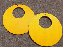 Load image into Gallery viewer, Giant Wooden Hoop Earrings Kargo Fresh