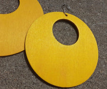 Load image into Gallery viewer, Giant Wooden Hoop Earrings Kargo Fresh