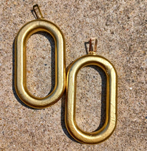 Load image into Gallery viewer, Giant handmade Wooden Hoop Earrings Kargo Fresh