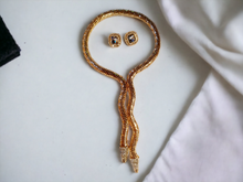 Load image into Gallery viewer, Glam snake collar necklace with clip on studs Kargo Fresh