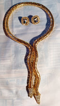 Load image into Gallery viewer, Glam snake collar necklace with clip on studs Kargo Fresh