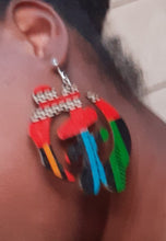 Load image into Gallery viewer, Gye Nyame Adinkra Earrings Kargo Fresh
