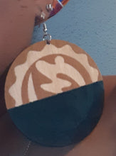 Load image into Gallery viewer, Gye Nyame Handpainted Adinkra Earrings Kargo Fresh