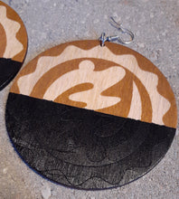 Load image into Gallery viewer, Gye Nyame Handpainted Adinkra Earrings Kargo Fresh